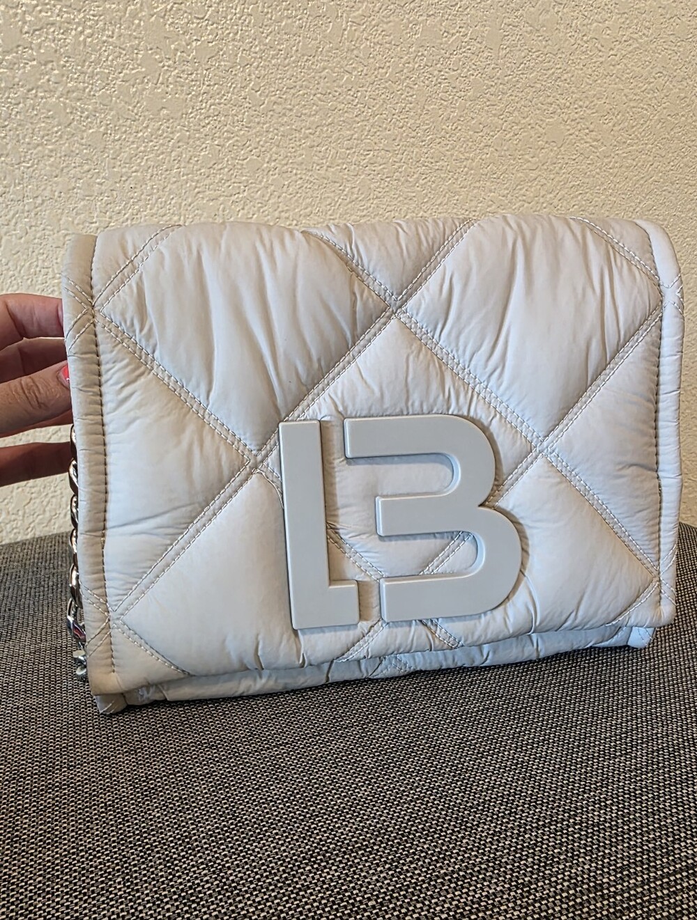 Bimba y Lola Padded/Quilted Nylon Flap Crossbody Bag